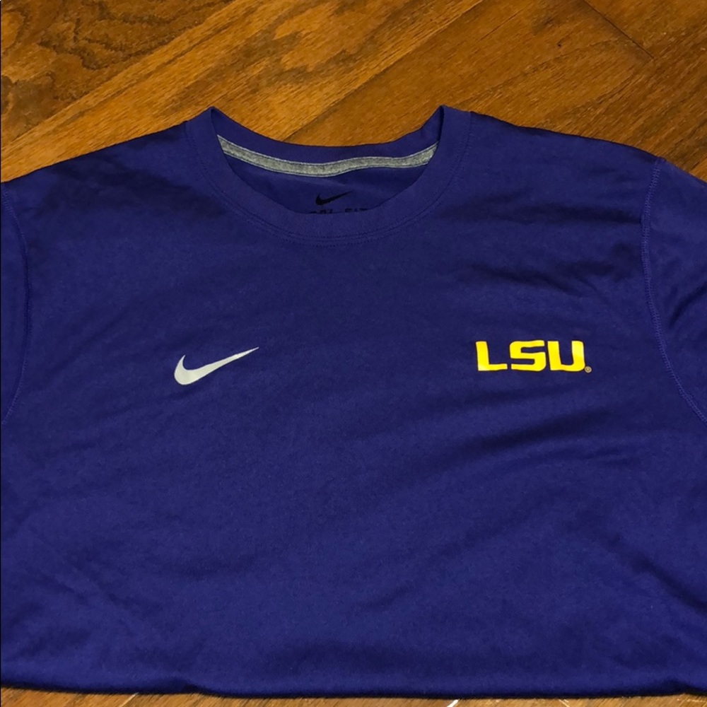 LSU NIKE DRI FIT SHORT SLEEVE T-SHIRT